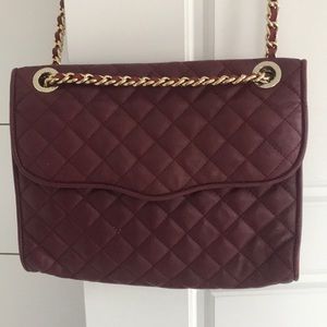 Rebecca minkoff quilted affair, burgundy purse